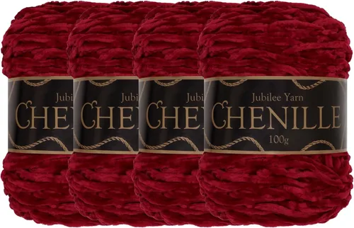 Miniatura 85 de JubileeYarn - Hilo de chenilla (3.53 oz/poliéster peinado, circonita), 1 pastel