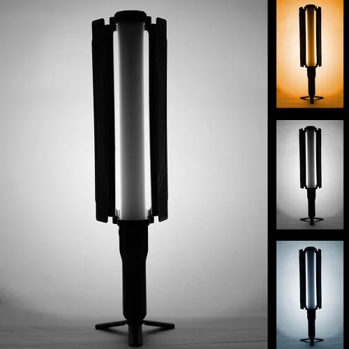 Miniatura 5 de VILTROX Kits de varita de iluminación de video de fotografía de 18 W con soporte de trípode de 79 pulgadas de alto, palo de fotografía, varita