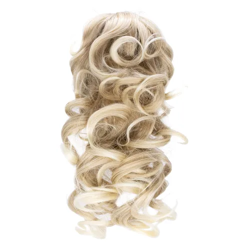 Miniatura 9 de onedor 12" rizado sintético Clip en Pinza para Extensión de Pelo Sintético Coleta Hairpiece 115 g con un Mandíbula/Pinza