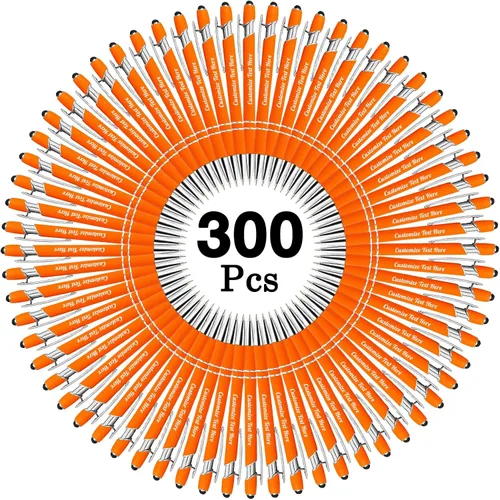 Miniatura 60 de Hasta 500 bolígrafos personalizados a granel con logotipo de mensaje de nombre comercial, bolígrafos grabados personalizados con lápiz óptico
