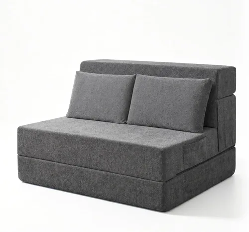 Miniatura 8 de Sofá Cama Plegable con Colchón, Sofá Cama Plegable con Funda para Silla de Cama con Almohada para Sala de Estar Oficina en Casa