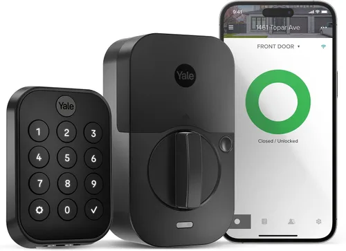 Miniatura 21 de Yale Assure Lock 2 con Wi-Fi – Cerradura inteligente de níquel satinado para puerta delantera con teclado, control de aplicaciones, llave