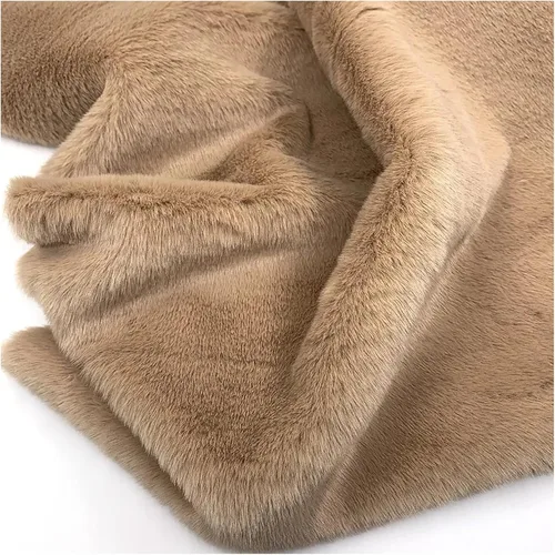 Miniatura 17 de Tela de piel sintética lanuda de felpa corta, suministros de tela de coser, súper suave y esponjosa, lujosamente cómoda para suministros de Rojo 3