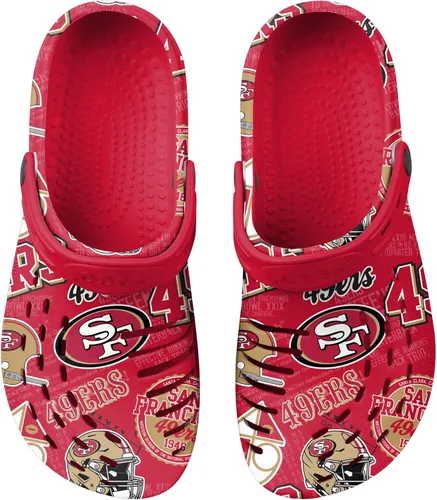 Miniatura 4 de FOCO Arizona Cardinals NFL Mens Historic Print Clog with Strap