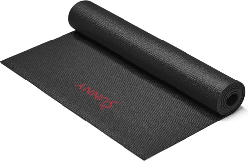 Sunny Health & Fitness Alfombrilla de yoga antideslizante: duradera, antidesgarros, ligera, soporte acolchado para yoga, pilates, ejercicios de