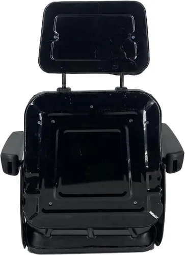Miniatura 6 de Asiento de suspensión universal para tractor, asiento de carretilla elevadora ajustable de 6/5.906 in con pista deslizante, reposabrazos