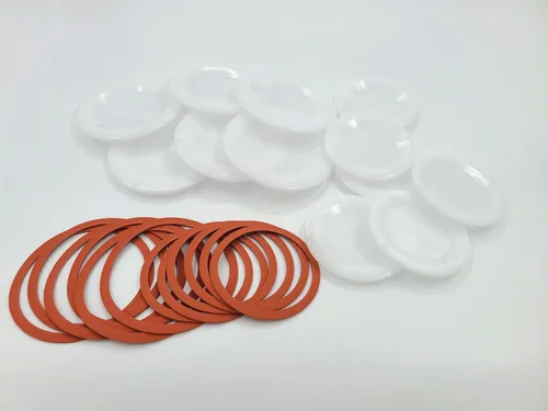 Miniatura 7 de El paquete de tapas reutilizables para conservas incluye 12 tapas y anillos de boca ancha y 12 de boca regular y 24 etiquetas solubles para tarros