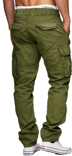 Miniatura 2 de Cargo Pants for Men Multi Pockets Work Pants Cotton Stretch Elastic Waist Relaxed Fit Hiking Outdoor Casual