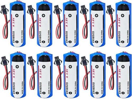 Miniatura 13 de WEIMAA - Paquete de 10 baterías de litio ER18505 de 3.6 V 4000 mAh tamaño A batería de litio primaria con conector 2.0 10 Pack
