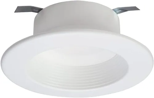Miniatura 2 de RL - Lámpara de techo empotrada LED blanca de 4 pulgadas con ajuste de deflector con 90 CRI, 5000K luz diurna