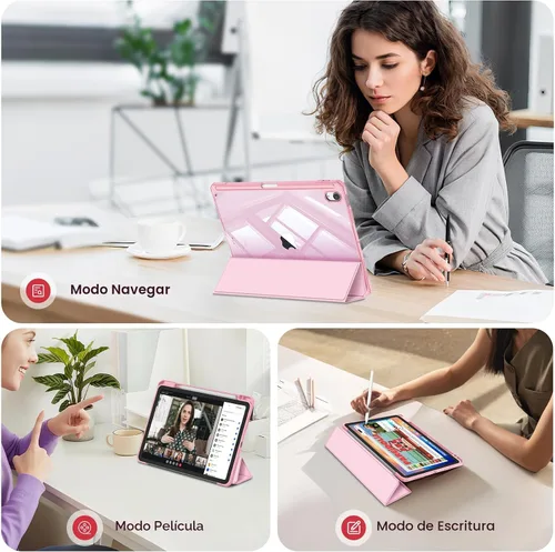 Miniatura 3 de Fintie - Funda híbrida delgada para iPad Air de 11 pulgadas M3 (2025) / M2 (2024), iPad Air de 5ª (2022) / 4ª generación (2020) de 10.9 pulgadas