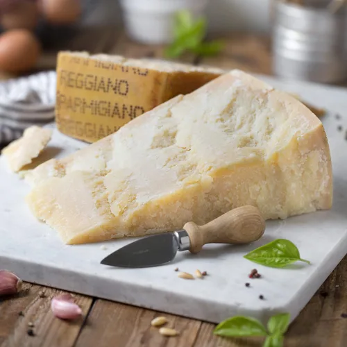 Miniatura 4 de Trío de degustación de Parmigiano Reggiano DOP de 18, 24, 36 meses 3x2.2 lb - 1 por envejecimiento - (3x1kg) - El único parmesano - EMILIA FOOD LOVE