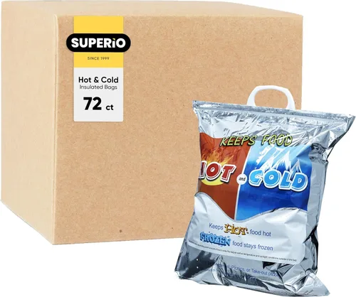 Miniatura 37 de Superio Bolsas aisladas para bebidas frías y calientes para entrega de alimentos, bolsas de compras de comestibles, almacenamiento de alimentos