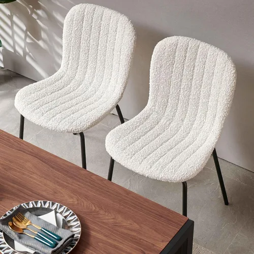 Miniatura 34 de Juego de Mesa de Comedor Redonda de 37 Pulgadas para 4, Moderno Juego de Café de Cocina de Círculo Pequeño para Apartamento, Sala de Estar, Oficina