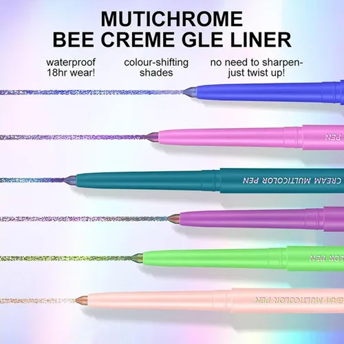 Miniatura 7 de Lápiz delineador de ojos Chameleon, delineador de ojos metálico brillante que cambia de color, sombra de ojos y delineador de ojos impermeable de #