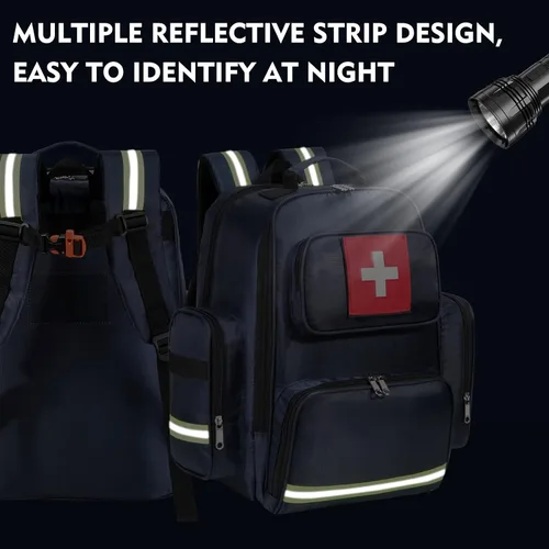 Miniatura 4 de Gatycallaty Mochila de primeros auxilios Medical Emt First Responder Bag Empty Ems Emergencia Hogar Salud Senderismo Trauma Viajes Camping marino