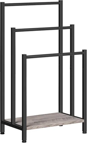 Miniatura 12 de HOOBRO Toallero de pie independiente, estante de manta de 3 niveles, soporte para mantas para baño, 16.9 pulgadas de largo x 11 pulgadas de ancho x