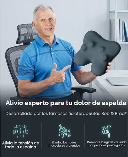 Miniatura 6 de BOB AND BRAD Masajeador de espalda con calor apto para FSA/HSA, masajeador de espalda con cable EZBack para aliviar el dolor de tejido profundo