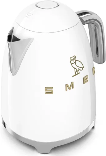Miniatura 2 de Smeg x OVO - Hervidor eléctrico de 1.7 L, hervidor de té eléctrico OVO Collection Smeg de 7 tazas estilo retro de los años 50 (blanco)