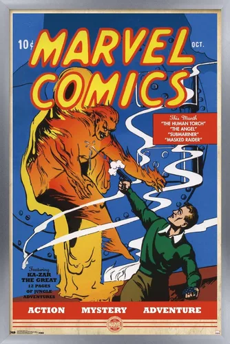 Miniatura 7 de Trends International Marvel Comics - Póster de pared de The Very First Marvel Comics #1, 22.375 x 34 pulgadas, versión premium sin marco