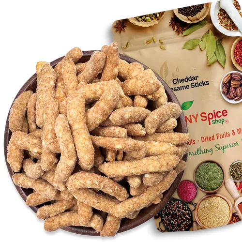 Miniatura 12 de NY Spice Shop Palitos de sésamo cajún – Mezcla de aperitivos tostados de sésamo cajún picante de 1 libra – Bocados crujientes de sabor picante