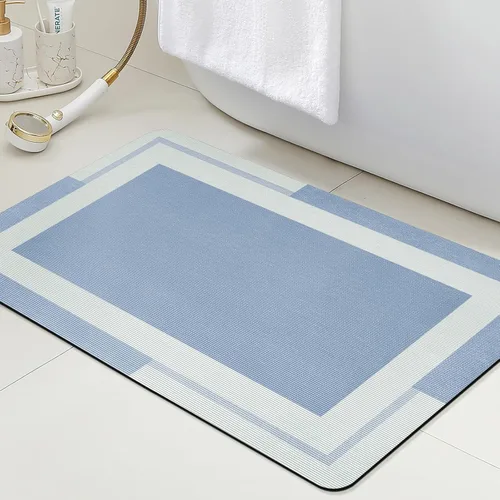 Miniatura 55 de ACCUMTEK Alfombrilla de Baño Ultra Delgada, Alfombrillas de Baño Antideslizantes con Respaldo Mejorado para Colocar Bajo la Puerta, Alfombras