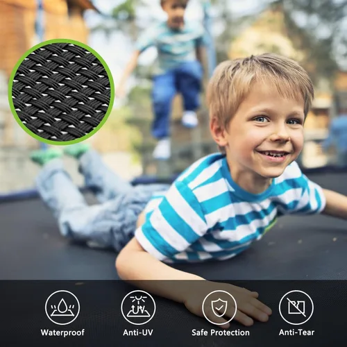 Miniatura 4 de SKOK Trampoline for Kids,400LBS Outdoor Trampoline with Net-ASTM Approved Trampoline for Children and Adults Manzana Verde (Apple Green)
