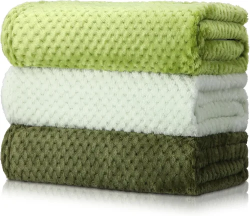 Miniatura 8 de Newwiee - 3 mantas de bebé de 30 x 40 pulgadas, mantas de forro polar ultra suaves para niñas y niños, esponjosas, recién nacidos, para cuna