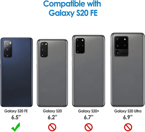 Miniatura 2 de Funda Anloes Defender para Samsung S20 FE, Funda para teléfono S20 FE Resistente a golpes, a prueba de polvo y robusta con protector de 3 capas