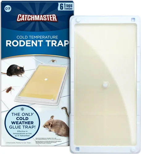 Miniatura 12 de Catchmaster Atrapa y lanza: trampas de pegamento desechables sin contacto y sin ver para interiores, no necesita cebo (paquete de 2), atrapa hasta