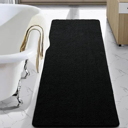 Miniatura 65 de LOCHAS Alfombra de Baño de Lujo Lanuda Tapete de Baño 24 x 17 Pulgadas, Alfombras de Baño Lavables Antideslizantes para Baño y Ducha, Alfombras