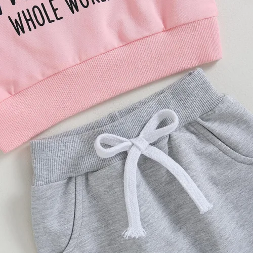 Miniatura 24 de GOOCHEER Conjunto de ropa de manga larga para niña pequeña, camisa y pantalones para niña, conjunto de ropa de primavera, otoño e invierno