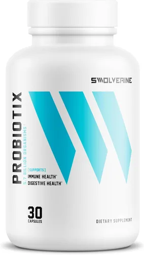 Swolverine Probiotix | Suplemento probiótico avanzado, DE111 Bacillus Subtilis, salud digestiva, salud intestinal, apoyo del sistema inmunológico