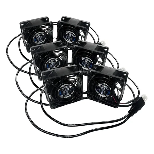 Miniatura 6 de Coolerguys Conexión USB dual de 2.362x2.362x0.984 in CG06025L05B2-U