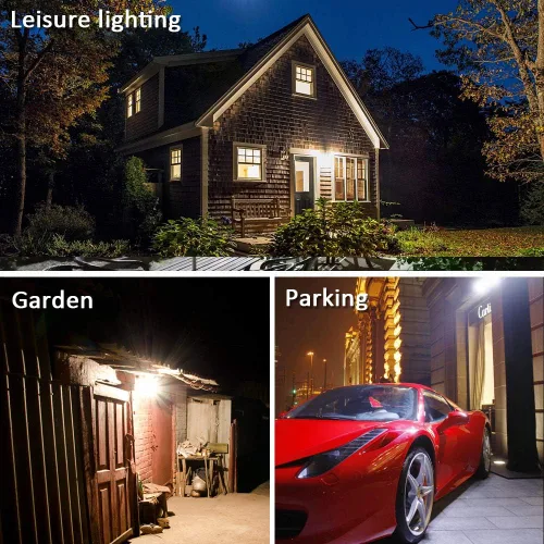 Miniatura 5 de Luz LED de granero, luz de patio al aire libre del atardecer al amanecer con fotocélula, ultra brillante 5000K luz diurna 7500lm, reemplazo de 500W
