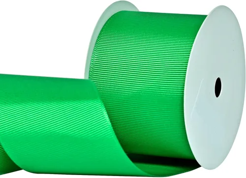 Miniatura 151 de Ribest Cinta de grogrén verde manzana, 1/4 de pulgada, 50 yardas, cinta verde manzana para envolver regalos, ramo de flores, lazos para el pelo