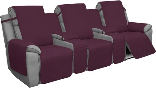 Miniatura 26 de Easy-Going - Funda reclinable con consola, funda de sofá reversible para sala de estar, funda de sofá dividida para cada asiento con correas