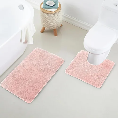 Miniatura 71 de YHF - Alfombras de baño de 20 x 32 pulgadas, extra gruesas y suaves, de microfibra peluda, lavables a máquina, alfombras de baño absorbentes, tapete