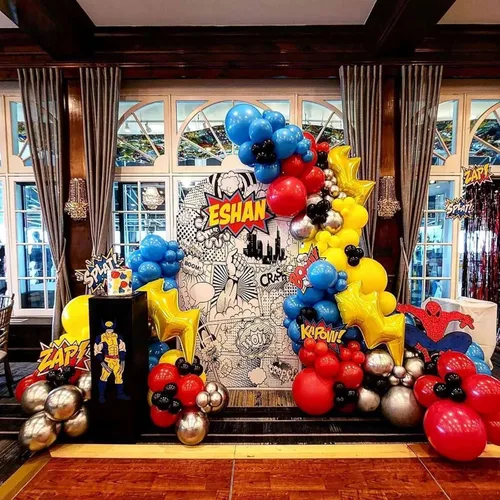 Miniatura 4 de KALOR Globos Retro Azul Oscuro, 100 Pzs Globos de Látex Mate Azul Klein de 5 Pulgadas para Arco de Guirnalda de Globos, Decoración de Cumpleaños