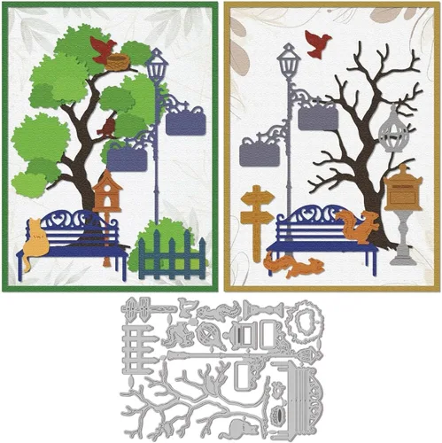 Miniatura 11 de GLOBLELAND Herramientas para asar a la parrilla, troqueles de corte para hacer tarjetas, troqueles de corte de barbacoa de primavera para bricolaje
