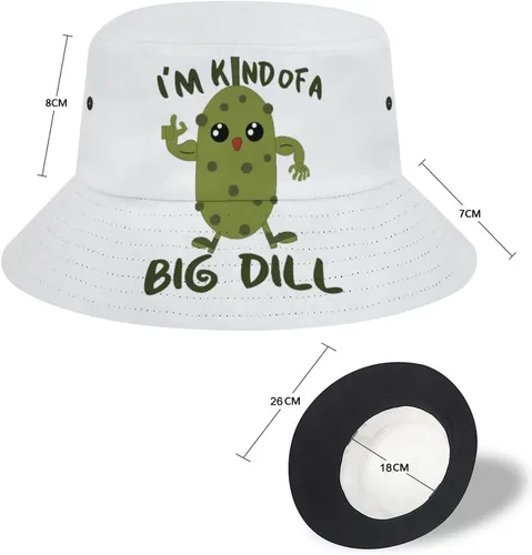 Miniatura 3 de Divertido sombrero de pescador de pepinillos, sombreros de sol de playa para mujeres y hombres, viajes de verano, sombreros de pescador al aire