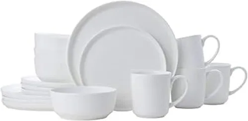 Miniatura 8 de Mikasa Samantha - Bandeja de porcelana de hueso ovalada ligera resistente a las astillas, 14 pulgadas, blanca