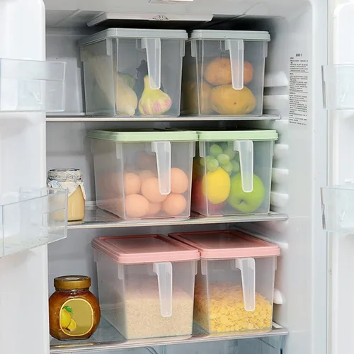 Miniatura 5 de UPKOCH Contenedores de almacenamiento de cocina Tapas Contenedores de refrigerador Caja de plástico Pp Material Almacenamiento fresco Organiza tus