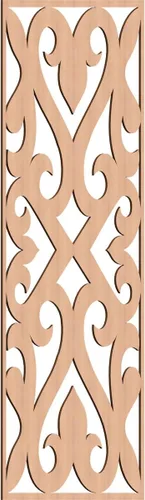 Miniatura 182 de Keene Paneles de pared decorativos de madera con calado, 9 3/8 pulgadas de ancho x 24 3/8 pulgadas de alto x 1/4 de alto, roble rojo rojo (Red Oak)
