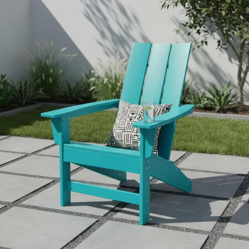 Miniatura 2 de Shine Company Coastal Modern - Silla Adirondack para todo tipo de clima, Aruba