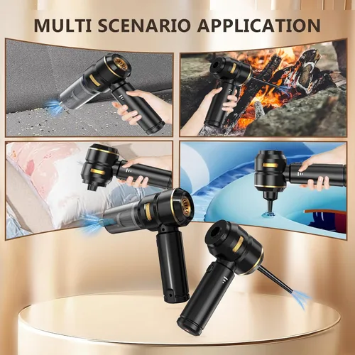 Miniatura 6 de Aspiradora de mano inalámbrica para automóvil, succión fuerte de 22000 Pa con motor sin escobillas, filtro HEPA, filtro de metal lavable adicional