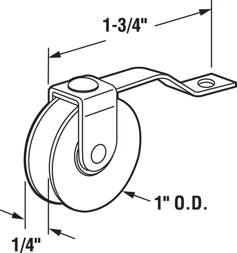 Miniatura 2 de Prime-Line B 638 Muelle de tensión de puerta mosquitera de 1 pulgada con rodillo, para puertas de la academia (paquete de 2) Para puertas