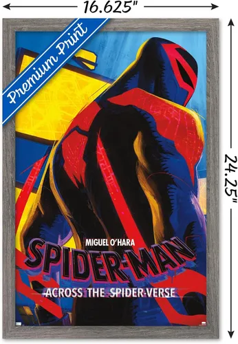 Miniatura 3 de Marvel Spider-Man: Across The Spider-Verse - Póster de pared de una hoja de Miguel O'Hara, 22.4 pulgadas de largo x 14.7 pulgadas de ancho, versión