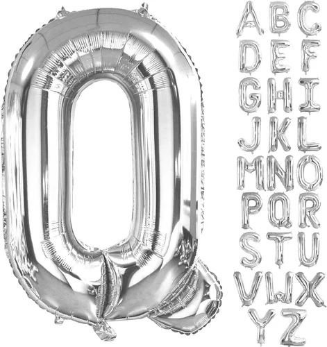Miniatura 8 de Lovoir Globos grandes de 40 pulgadas con la letra G de color plateado de gran tamaño, globo de helio de aluminio de Mylar para fiesta de cumpleaños