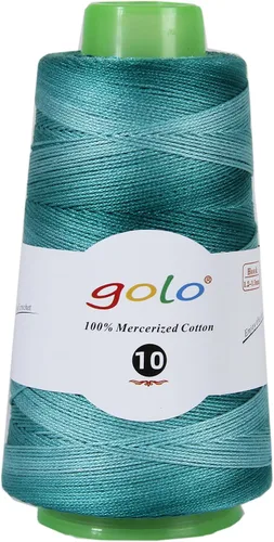 Miniatura 132 de Golo - 3 bolas de hilo de ganchillo tamaño 10, hilo de crochet para tejer a mano 102